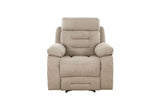 Wilbur 1 Seater Manual Recliner Latte