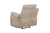 Wilbur 1 Seater Manual Recliner Latte