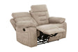 Wilbur 2 Seater Manual Recliner Latte