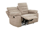 Wilbur 2 Seater Manual Recliner Latte