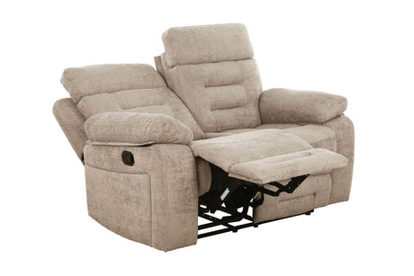 Wilbur 2 Seater Manual Recliner Latte