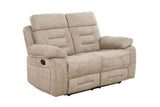 Wilbur 2 Seater Manual Recliner Latte