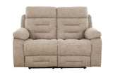 Wilbur 2 Seater Manual Recliner Latte