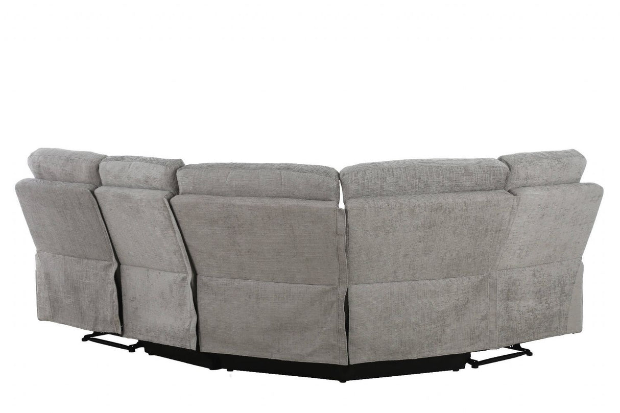 Wilbur Corner Group Manual Recliner Grey