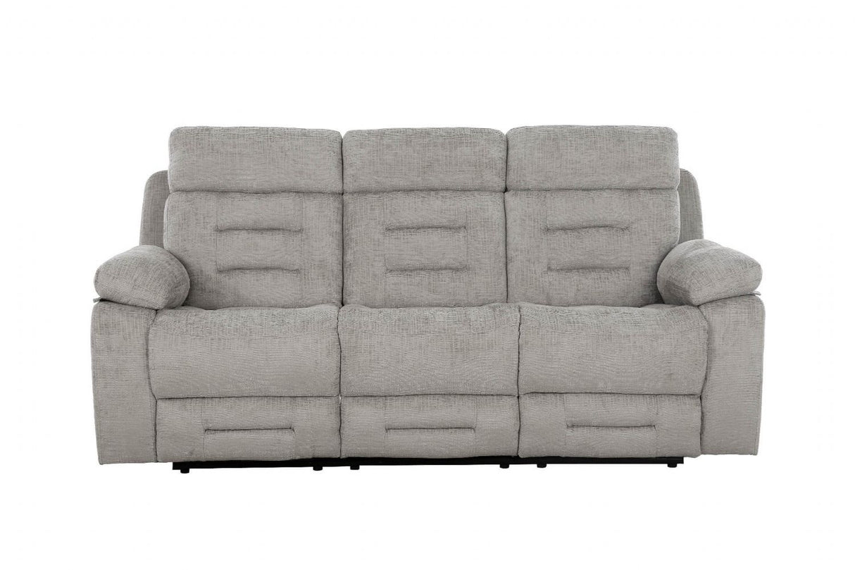 Wilbur 3 Seater Manual Recliner Grey