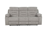 Wilbur 3 Seater Manual Recliner Grey