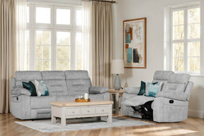 Wilbur 2 Seater Manual Recliner Grey