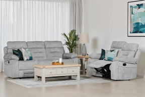 Wilbur 3 Seater Manual Recliner Grey
