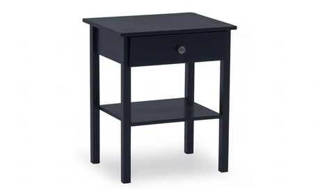 Blue Painted Bedside Table