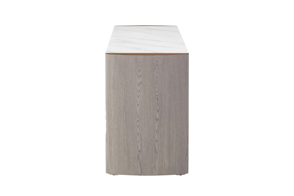Mondello Dressing Table 2 Drawer Washed Oak