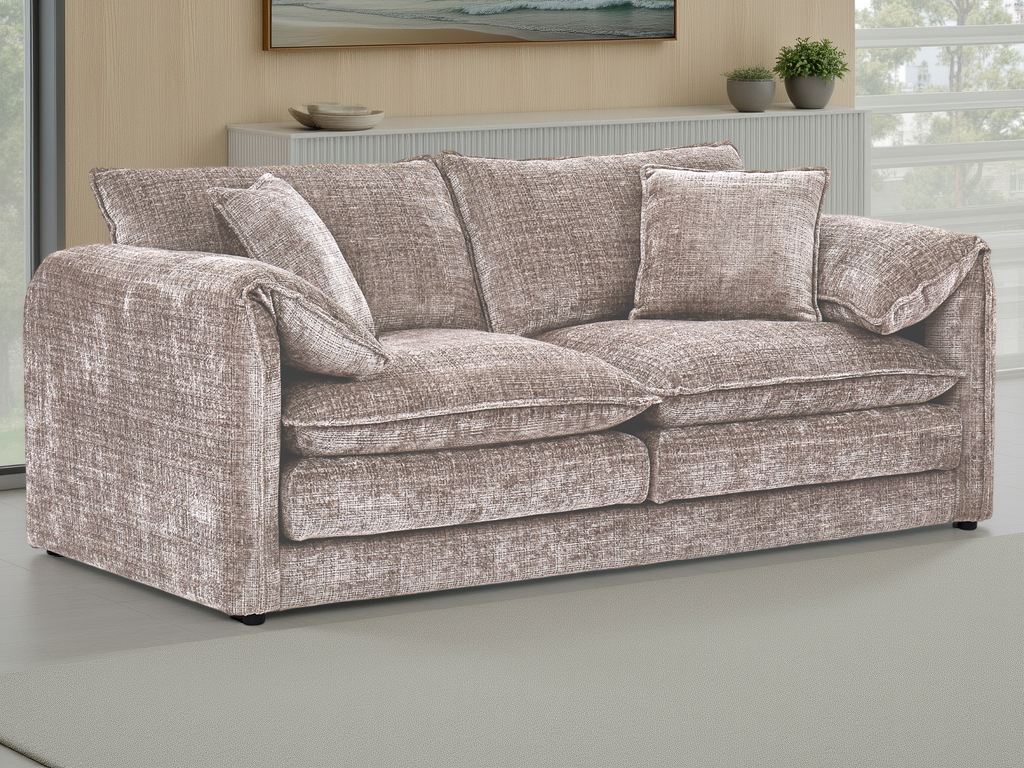 Solaya Sofa Beige 3 Seater - Ready2Go Furniture