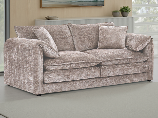 Solaya Sofa Beige 3 Seater - Ready2Go Furniture