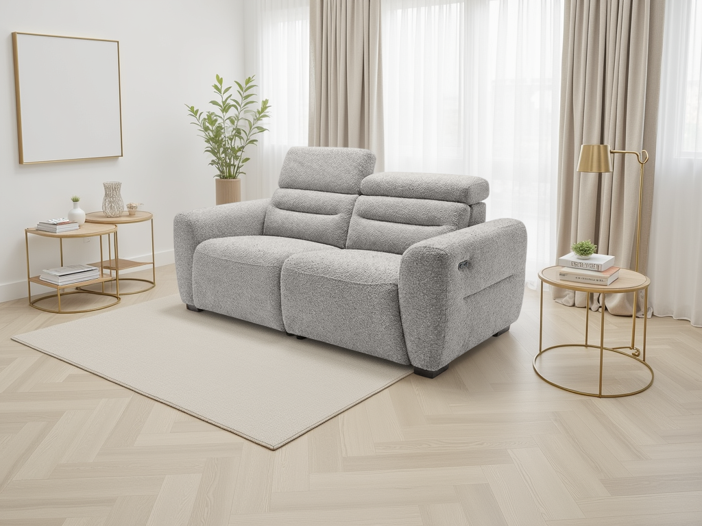 Tokyo Electric Recliner Grey 3 Seater - Ready2Go Furniture
