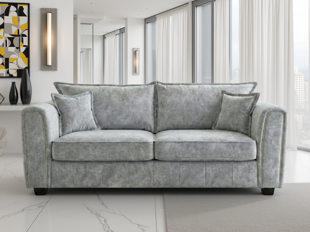 Serena Sofa Grey 3 Seater - Ready2Go Furniture