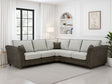 Bella Fullback Sofa Grey Large Corner
