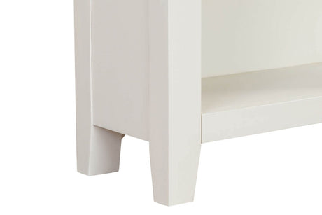 Cashmere Wooden Tall Narrow Open Bookcase Oak Top