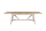 Doune Refectory Dining Table 19002350 Extending Taupe