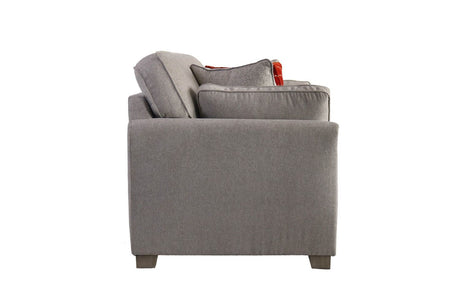 Natural Fabric Upholstered Standard Back 2 Seater Sofa