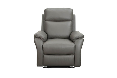 Modern Truffle Leather Electric Recliner Chair