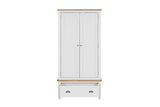 Cashmere Wooden 2 Door 2 Drawer Double Wardrobe Oak Top