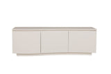 Putty Wooden 3 Door Large TV Cabinet with LED Lighting