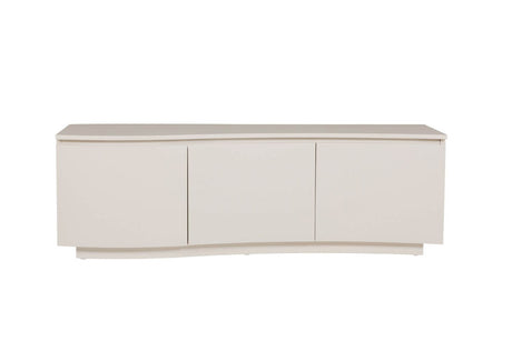 Putty Wooden 3 Door Large TV Cabinet with LED Lighting
