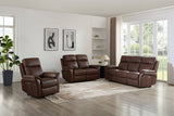 Brown Leather Upholstered Electric Recliner Chair