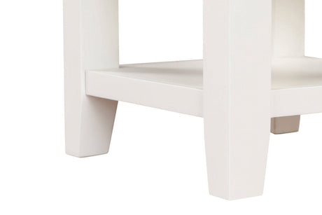 Cashmere Wooden 1 Drawer Lamp Table with Oak Top