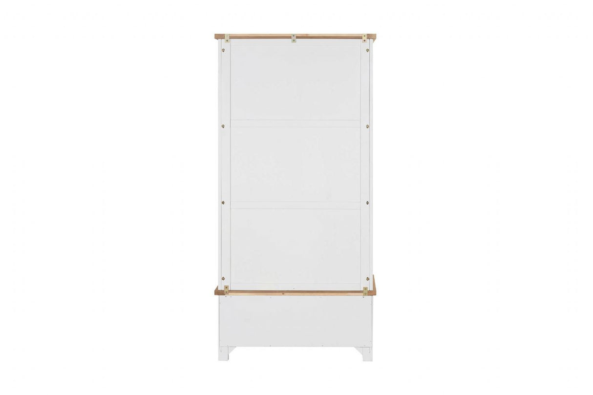 Cashmere Wooden 2 Door 2 Drawer Double Wardrobe Oak Top