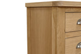 Marsden Bedside Table 3 Drawer Natural Oak (Nett)
